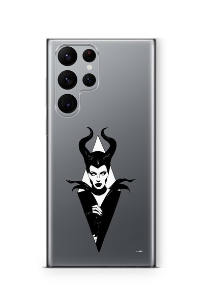 Multitronic Samsung Galaxy S23 Ultra Compatible Lucifer Design Printed Transp...