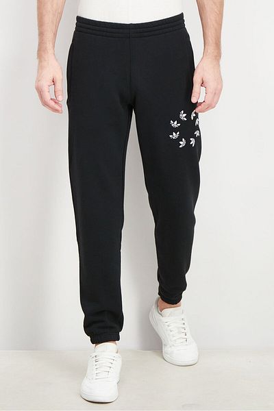 adidas Men Sportswear Fit Embroidered Sweat Pants, Black