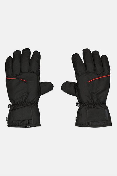 RBX Men 1 Pair Textured Ski Gloves, Black