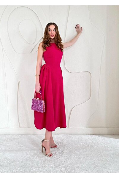 womenacs Фуксія Колір Великий Галька Камінь Тримач Аксесуари Нічна та Весільн...