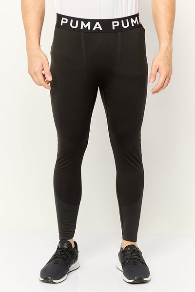 Puma Men Sportswear Fit Brand Logo Training Tights, Black