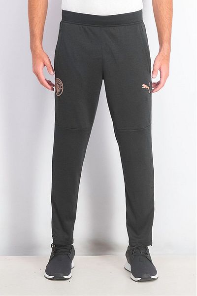 Puma Men Mcfc Warm Up Pants, Black Heather Copper