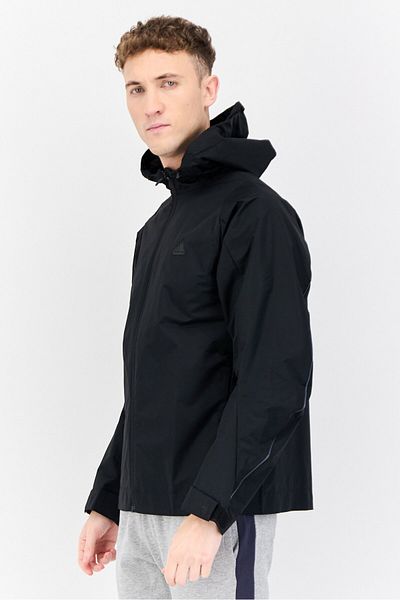 adidas Men Sportswear Fit Long Sleeves Outdoor Jacket, Black