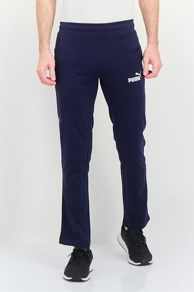 Puma Men Regular Fit Brand Logo Training Track Pant, Dark Blue
