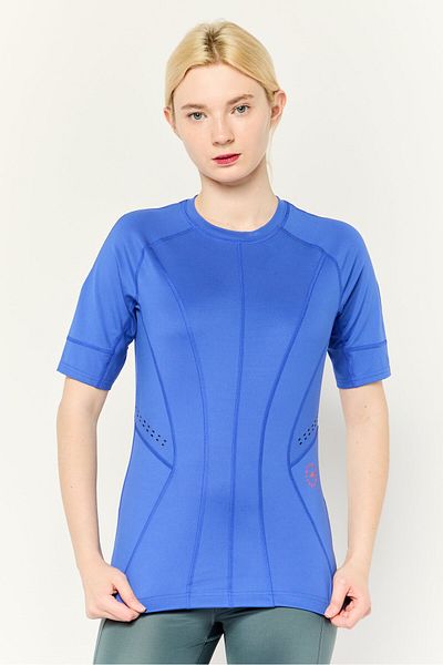 adidas Women Sportswear Fit Short Sleeve Outdoor T Shirt, Blue