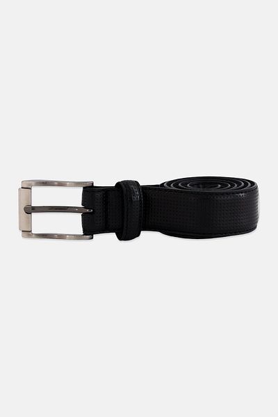 Steve Madden Kids Boy Leather Belt, Black