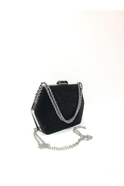 womenacs Culoare Neagră Material Piatră Mare Rochie De Seară De Damă Clutch Portofoliu Nunta Logodna Geanta De Seara Henna