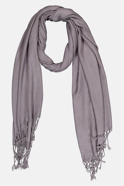 Bebe Women Solid Scarf 200 L X 57 H Cm, Grey
