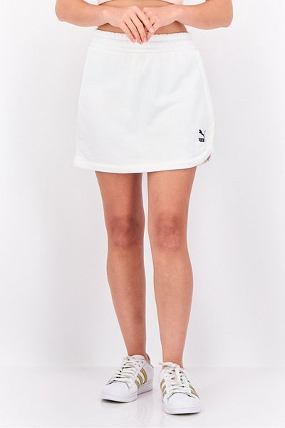 Puma Women Sportswear Fit Embroidered Logo Outdoor Skirt, White