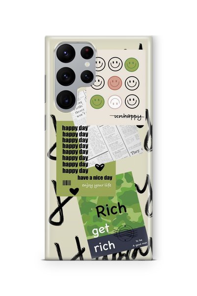 Multitronic Samsung Galaxy S23 Ultra Compatible Get Rich Design Printed Trans...