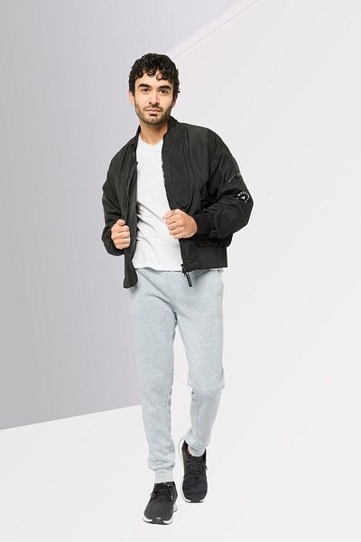 adidas Men Sportswear Fit Long Sleeves Outdoor Jacket, Black