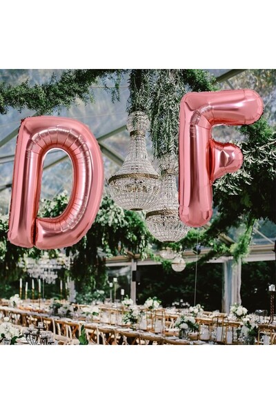 Flippy Metallic Foil Balloon Letter D, Flippy, 80 cm, Inflate with Helium or Air, Individual Packaging, Str