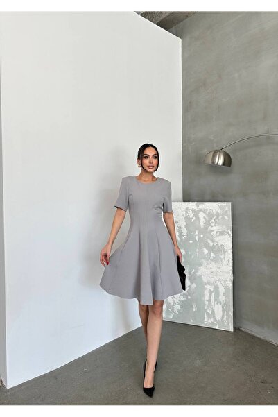 Varyete Haljina sa ovalnim izrezom Zvonast kroj