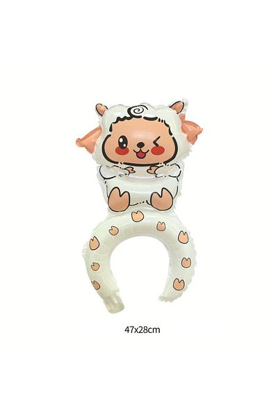 Flippy Balloon, , Crown Type, Sheep Model, , 47 X 28 Cm, White