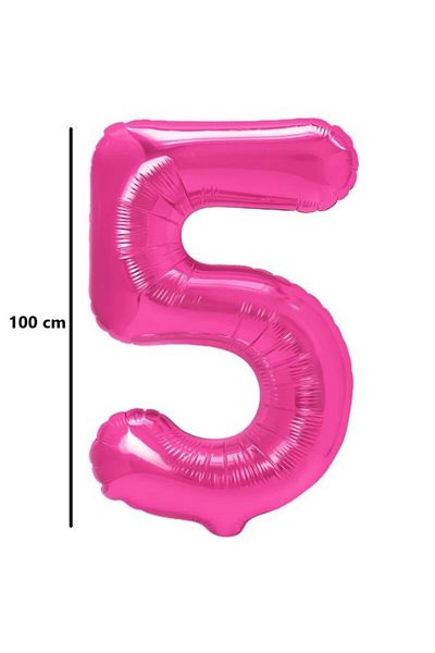 Flippy Balloon, Flippy, Number, Model 5, 100 cm, , Size