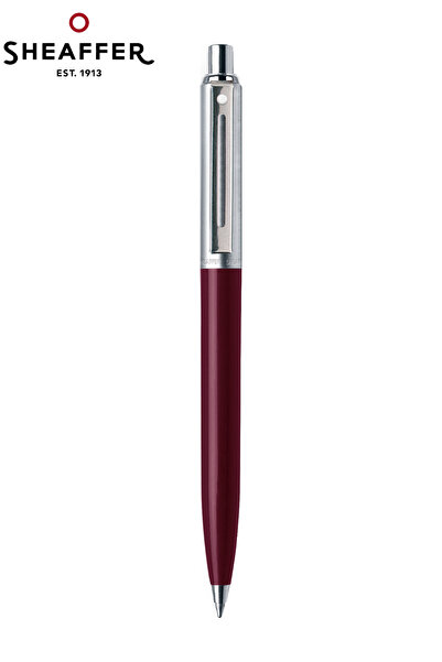 Sheaffer 321-2 SENTİNEL TÜKENMEZKALEM KROM BORDO