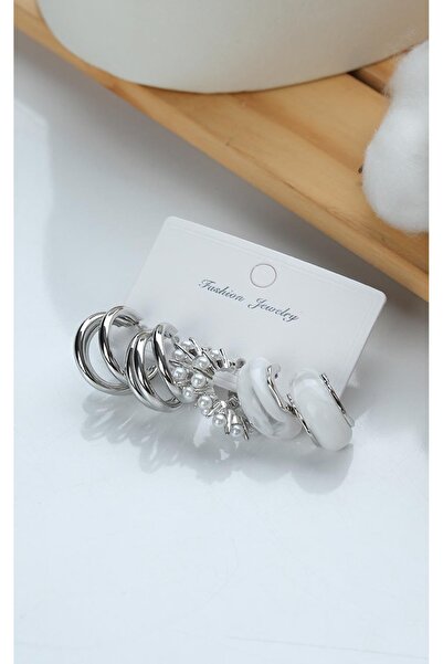 Jack Ferrero KADIN ÇELİK 6 LI KÜPE SETİ