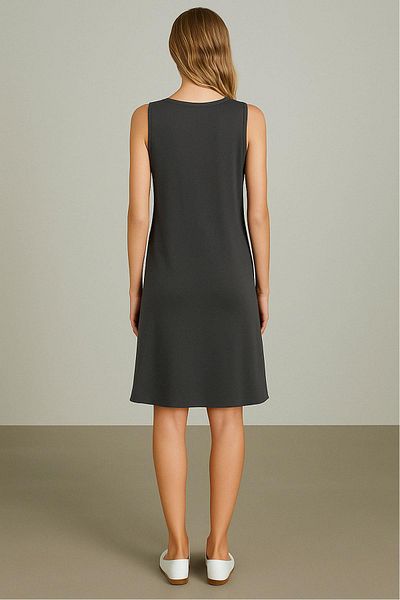 EFFE Modal Fabric Comfortable Fit Basic καθημερινό φόρεμα
