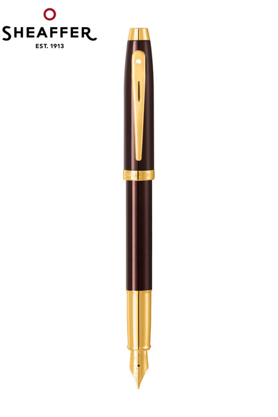 Sheaffer WizDesign 9370-0 100 Serisi Dolmakalem Kahverengi Altın (M) Özel Hed...