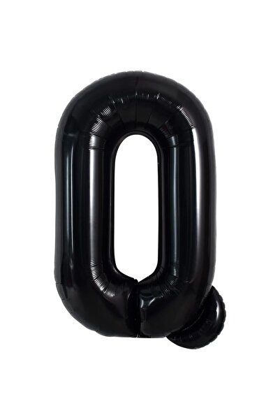 Flippy Balon Litera Q, Flippy, 40 cm, , Pai inclus, Negru