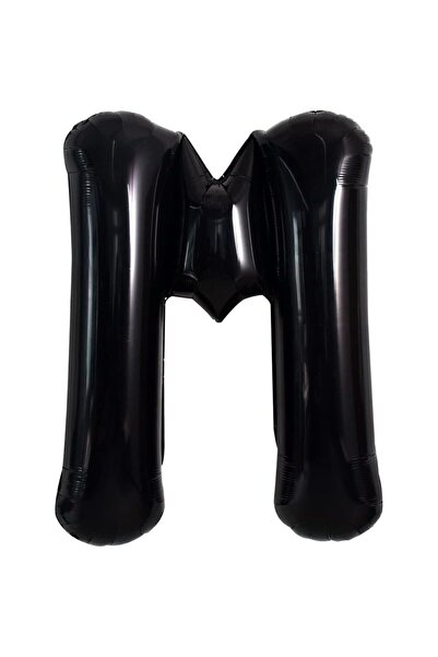 Flippy Balon Litera M, Flippy, 40 cm, , Pai inclus, Negru