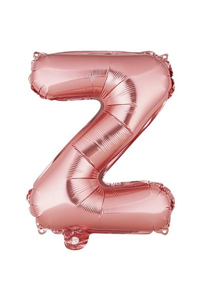 Flippy Balon Litera Z, Flippy, 40 cm, , Pai inclus, Rose Gold