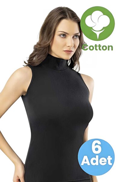 Tezzgelsin Жіночий боді з 6-ма ребрами, без рукавів, з коміром