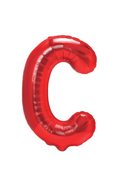 Flippy Balon folie metalică Litera C, 40 cm, roșu