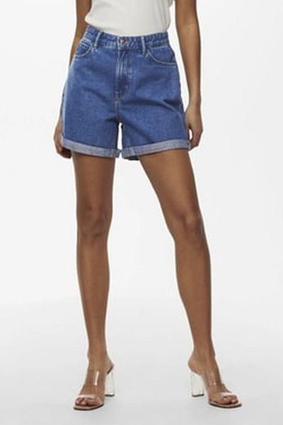 ONLY Pantaloni scurți de denim albastru pentru femei - Onlvega Hw Mom Dnm - 15230571