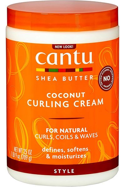 Cantu كريم تجعيد الشعر الطبيعي بزبدة الشيا مع جوز الهند، 25 أونصة