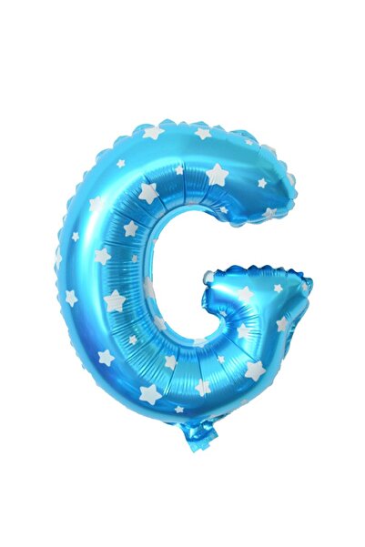 Flippy Balon folie litera G, Flippy, 40 cm, imprimeu stea, heliu sau aer, pai...