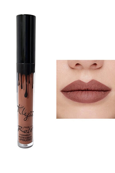 Rose Mat Bitişli Kalıcı Likit Ruj Yoğun Renk Veren, Uzun Süre Kalıcı Mat Ruj