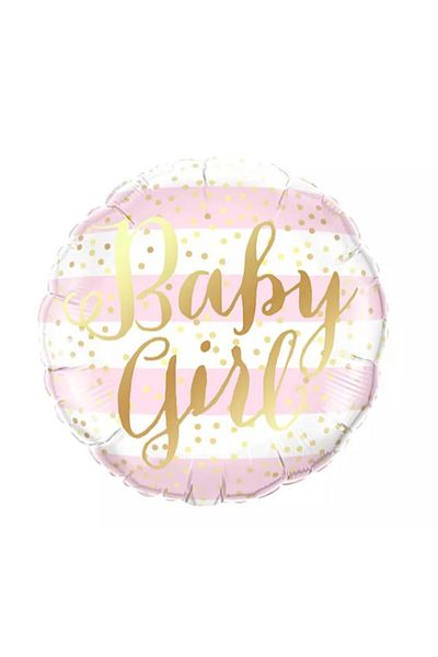 Flippy Balon, Flippy, Figurina Cerc, Model Baby Girl, Tematica Gender Reveal, 45 cm, , Roz
