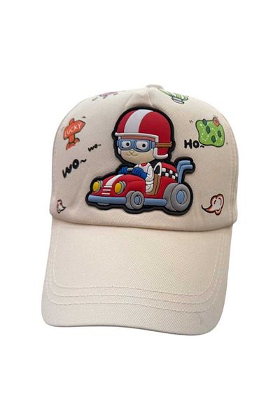 Aware Time 4-8 Years Old Boy's Summer Hat with Adjustable Figure on the Back