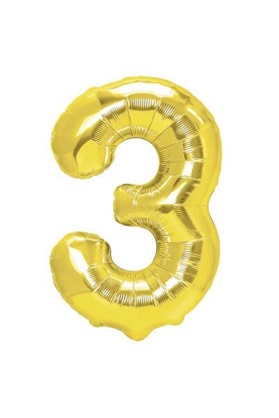 Flippy Balon Flippy, Cifra, 80 cm, , Auriu, Cifra 3