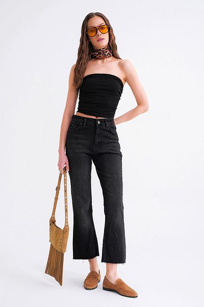 Mixray 2007 Women's Vintage Black Jacob Jean Leg