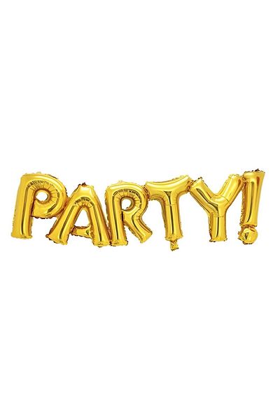 Flippy Set Baloane Din Folie Ă, , Model Party, 60x125 Cm, Baloane Party, , Auriu