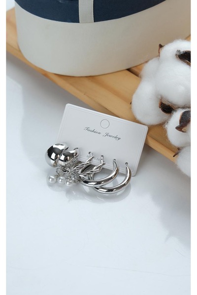 Jack Ferrero KADIN ÇELİK 6 LI KÜPE SETİ