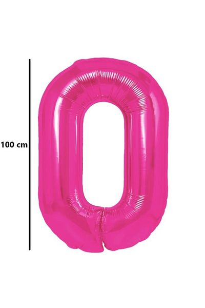 Flippy Balon, Flippy, Cifra, Model 0, 100 cm, , Roz