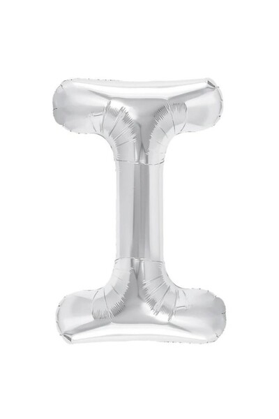 Flippy Balon folie litera I, pliabil, 80 cm, gonflabil cu heliu sau aer, pachet individual, pai inclus