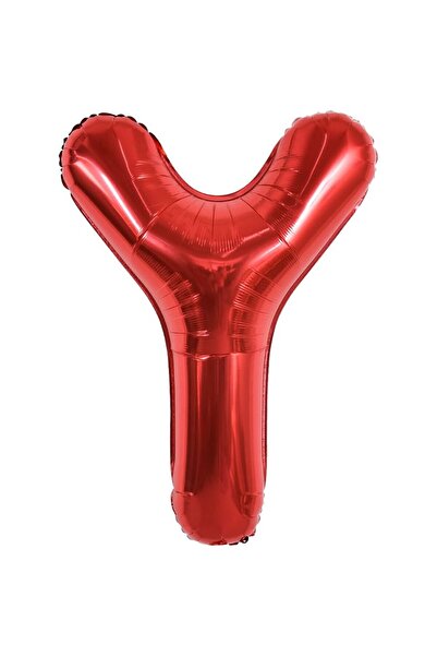 Flippy Balon Litera Y, Flippy, 40 cm, , Pai inclus, Rosu