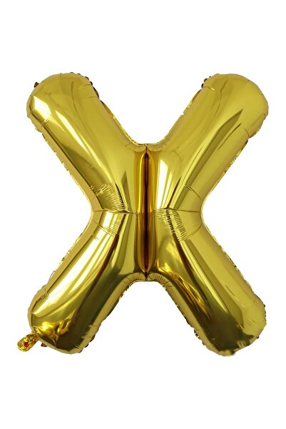 Flippy Balon folie metalică Litera X, 80 cm, gonflabil cu heliu sau aer, pach...
