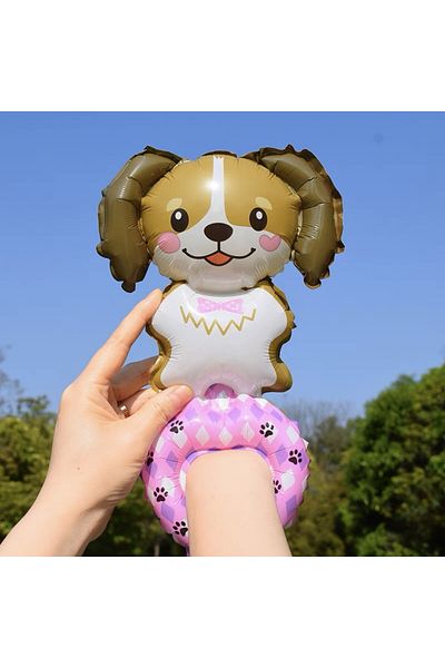 Flippy Balloon, , Animal Figurines, Bracelet Type, Dog Model, , Brown