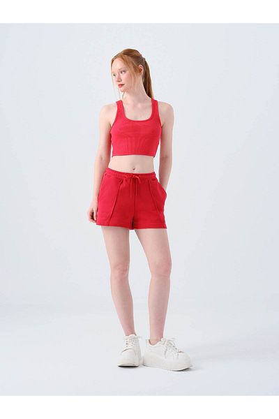 Loft Regular Fit Red Women's Shorts Lf2038692