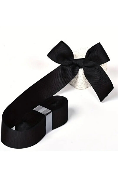 SavBrand 4 см чорна стрічка з грогреном, 5 метрів