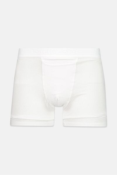 Tommy John Men 2 Pieces 4 Inseam Plain Trunks, White