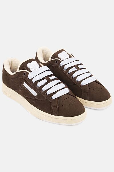 Reebok Men Club C Grounds Lace Up Tennis Shoes, Brown