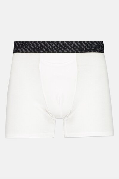 Tommy John Men 2 Pieces 4 Inseam Brand Logo Boxer Briefs, White