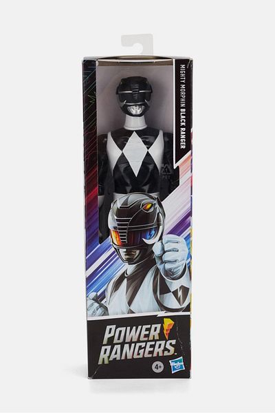 Hasbro باور رينجرز مايتي مورفن بلاك رينجر 31 ارتفاع × 10 طول × 5 عرض سم، أسود وأبيض