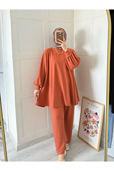 Moda Lippa Set înfășurat cu scorțișoară casual